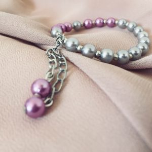 Alternative view of Two Colour Pearl Bracelet