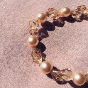 Pearl and Crystal Floating Bracelet - Image 3