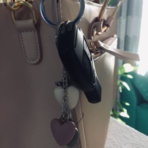 Alternative view of Wooden Heart Keyring