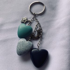 Wooden Heart Keyring