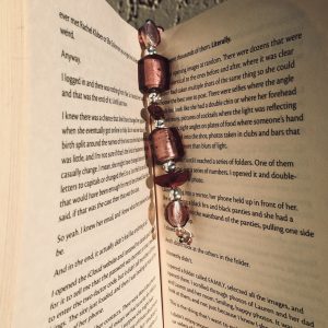 Alternative view of Maroon Beaded Book Marker