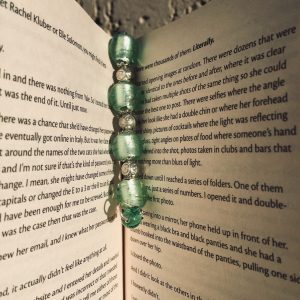 Green Beaded Book Marker - Image 3