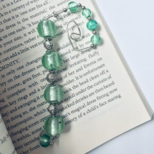 Green Beaded Book Marker