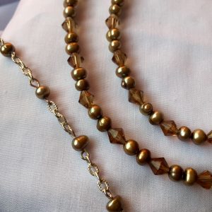 Brown Precious Stone Set